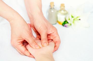 Reflexología de la mano